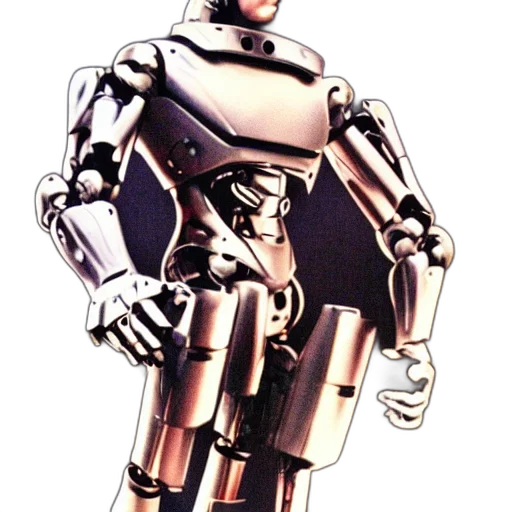 robot, concept art, 3d render, comic book art transparent PNG cut-out