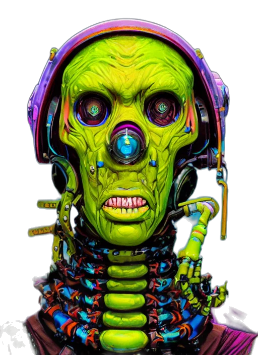 robot, mask, face, creature transparent PNG cut-out