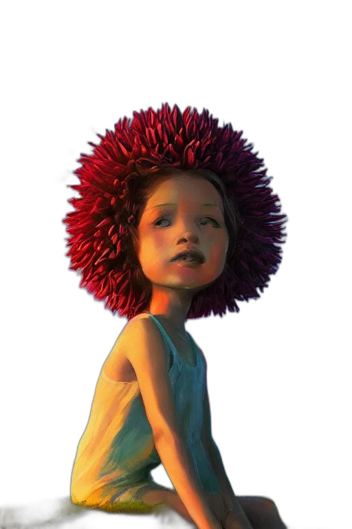 hair, hat, crown, dress transparent PNG cut-out