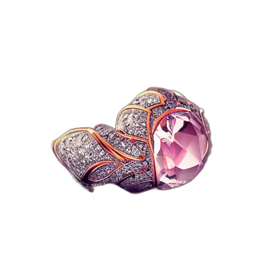 jewelry, crown, flower, 3d render transparent PNG cut-out