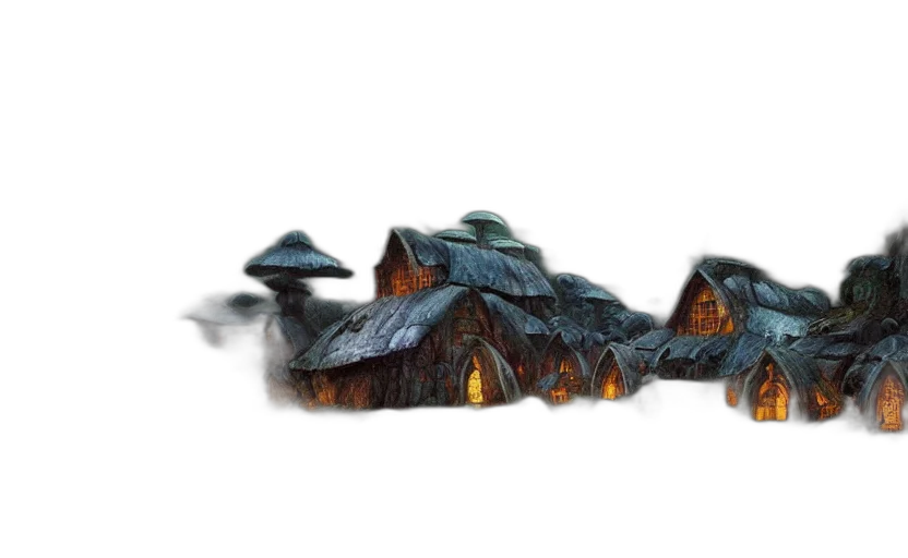 building, concept art, 3d render, fantasy art transparent PNG cut-out