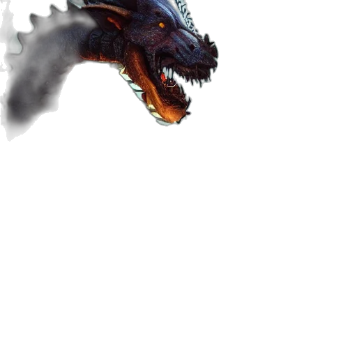 dragon, creature, staff, animal transparent PNG cut-out
