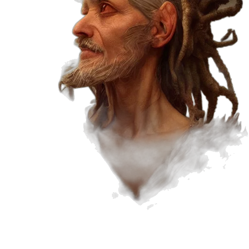 face, mask, staff, hair transparent PNG cut-out