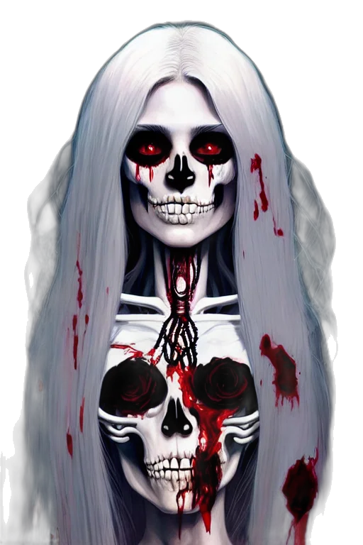face, mask, hair, jewelry transparent PNG cut-out