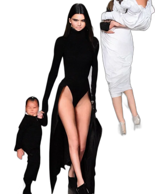 dress, creature, kendall, jenner transparent PNG cut-out
