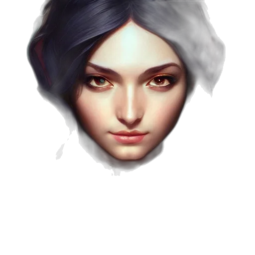 face, mask, crown, hair transparent PNG cut-out