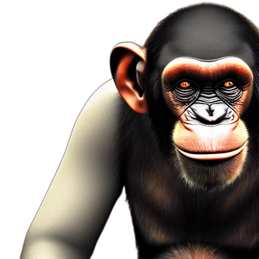 animal, face, photorealistic, 3d render transparent PNG cut-out