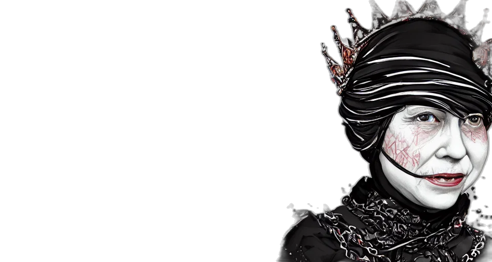 mask, crown, concept art, 3d render transparent PNG cut-out