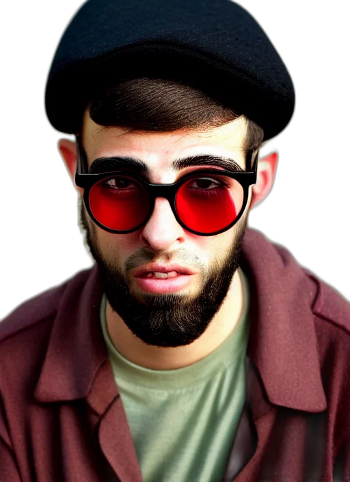 face, hat, jacket, mask transparent PNG cut-out
