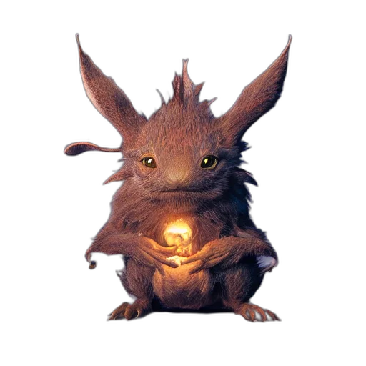 dragon, creature, staff, animal transparent PNG cut-out