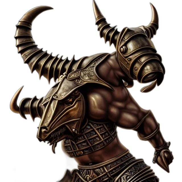dragon, mask, weapon, staff transparent PNG cut-out