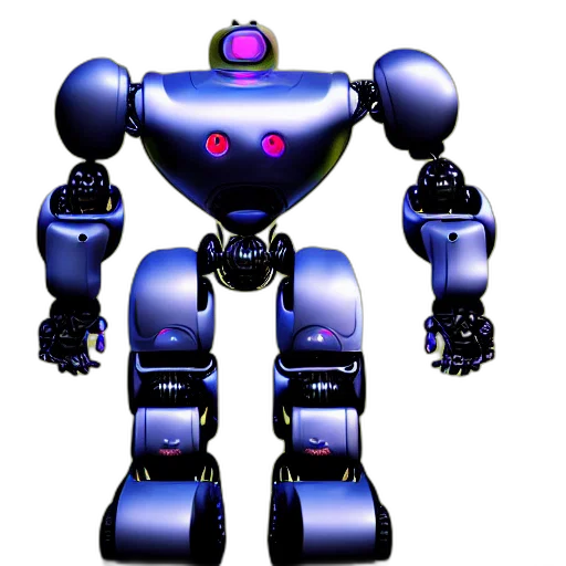 robot, 3d render, concept art, pixel art transparent PNG cut-out