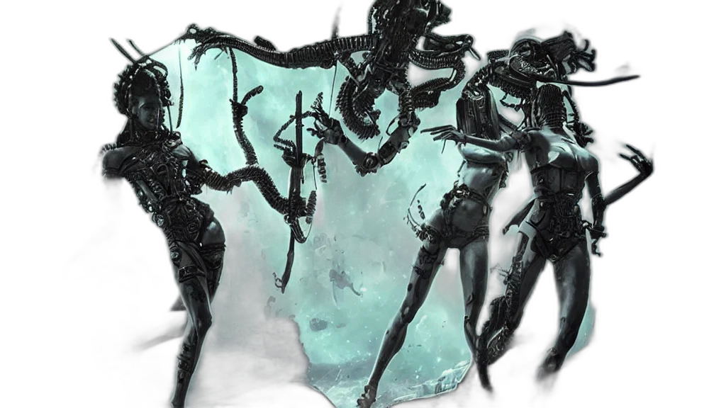 robot, concept art, 3d render, fantasy art transparent PNG cut-out
