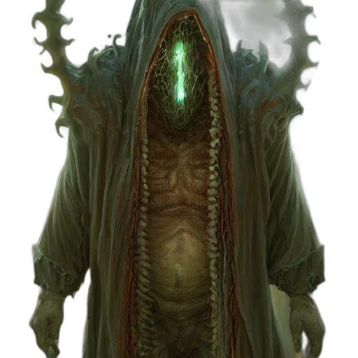 creature, staff, mask, dragon transparent PNG cut-out