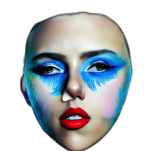 mask, face, photorealistic, watercolor transparent PNG cut-out
