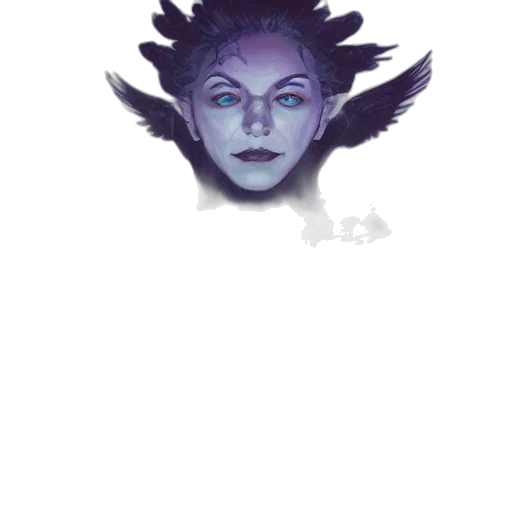 face, mask, staff, creature transparent PNG cut-out