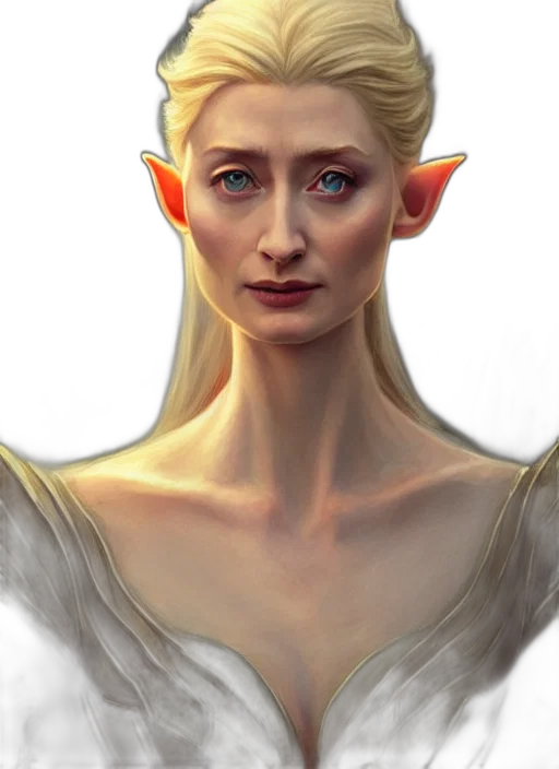 face, dragon, staff, fantasy art transparent PNG cut-out