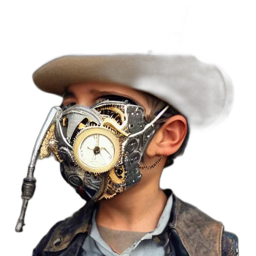 mask, robot, face, jacket transparent PNG cut-out