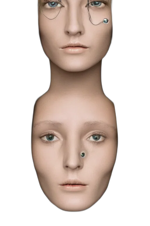 face, mask, jewelry, robot transparent PNG cut-out
