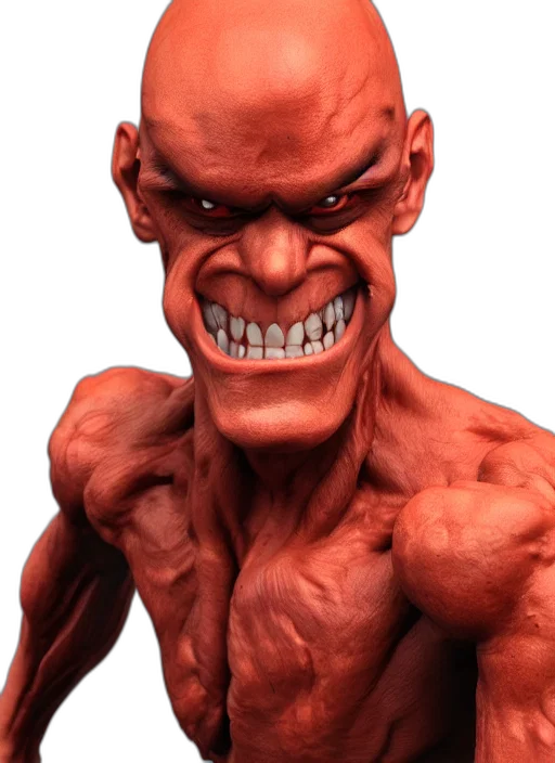 face, creature, mask, 3d render transparent PNG cut-out