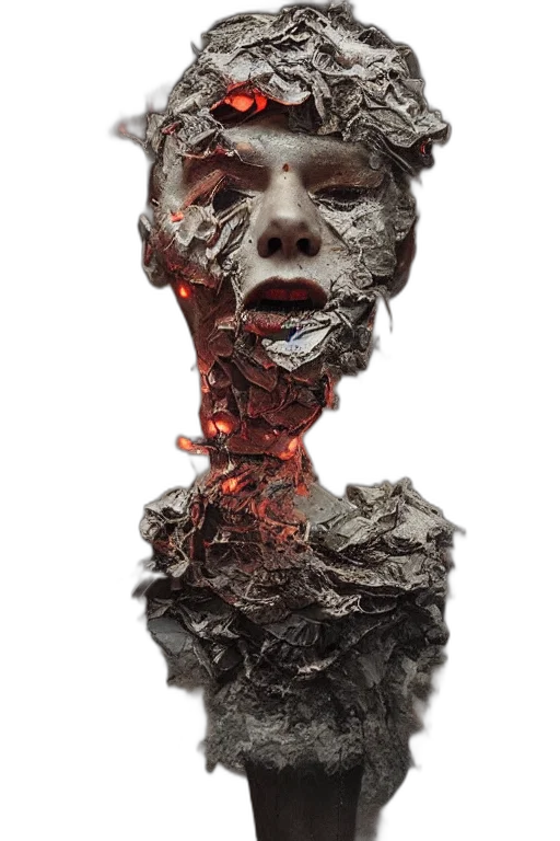 face, mask, creature, hair transparent PNG cut-out