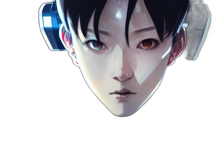 robot, mask, face, creature transparent PNG cut-out