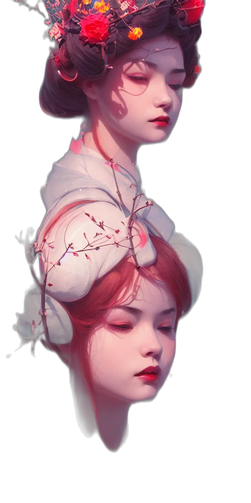 crown, creature, dress, face transparent PNG cut-out
