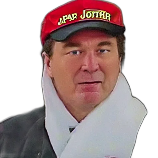 jacket, hat, face, staff transparent PNG cut-out