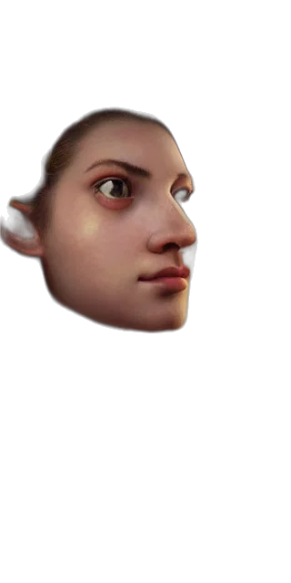 face, mask, creature, staff transparent PNG cut-out