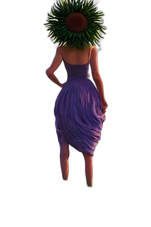 dress, crown, hat, flower transparent PNG cut-out