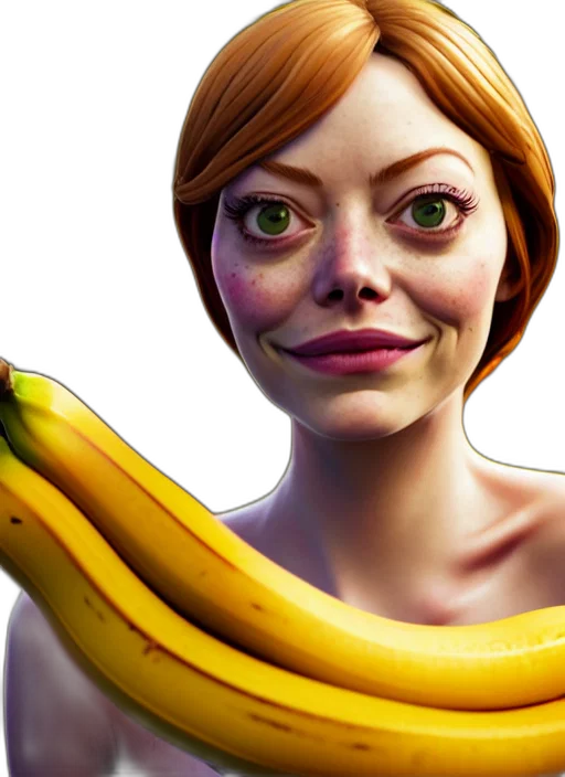 face, concept art, photorealistic, 3d render transparent PNG cut-out
