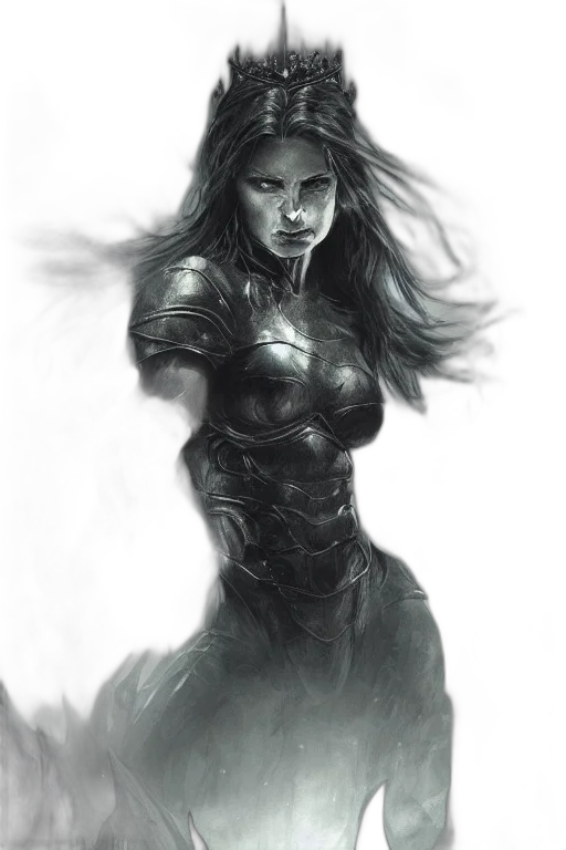 comic book art, fantasy art, concept art, pencil sketch transparent PNG cut-out
