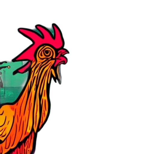 concept art, pixel art, comic book art, colorful transparent PNG cut-out