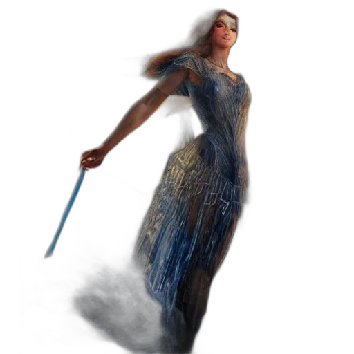 sword, dress, staff, weapon transparent PNG cut-out