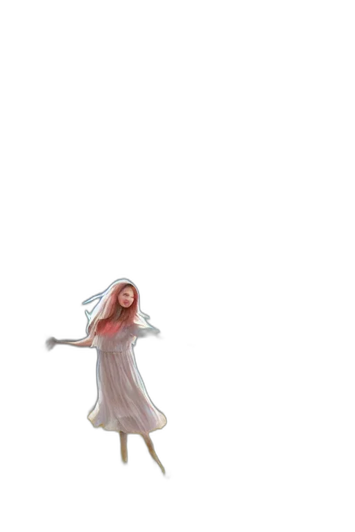 dress, creature, hat, hair transparent PNG cut-out