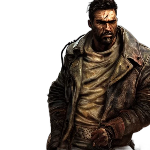 jacket, concept art, cyberpunk, comic book art transparent PNG cut-out