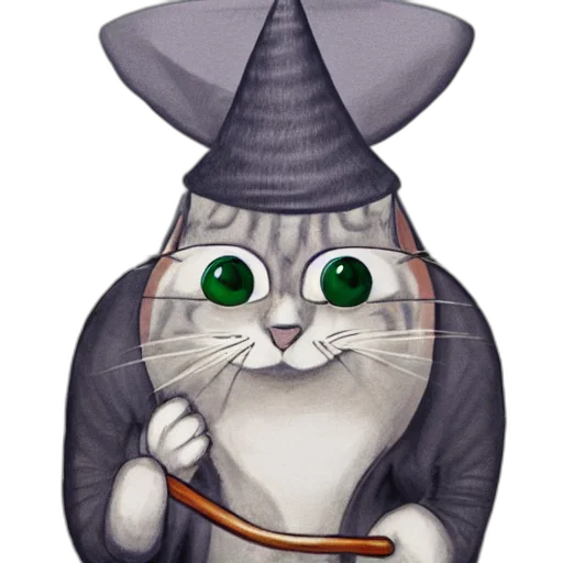 hat, staff, fantasy art, concept art transparent PNG cut-out