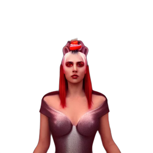 crown, dress, mask, creature transparent PNG cut-out