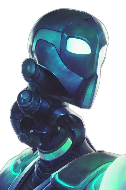 robot, mask, face, weapon transparent PNG cut-out