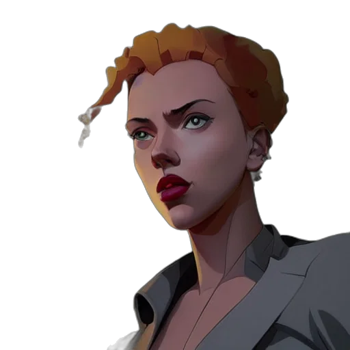face, jacket, comic book art, concept art transparent PNG cut-out