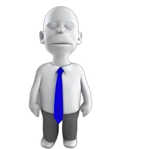 staff, robot, face, 3d render transparent PNG cut-out