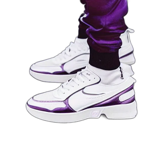shoes, 3d render, vaporwave, concept art transparent PNG cut-out