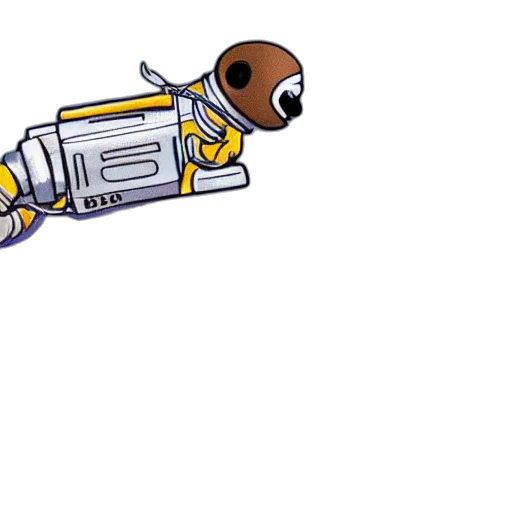 weapon, robot, staff, pixel art transparent PNG cut-out