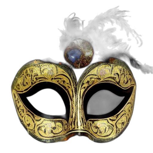 mask, crown, jewelry, staff transparent PNG cut-out