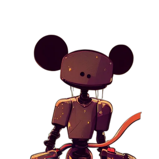 robot, staff, weapon, creature transparent PNG cut-out