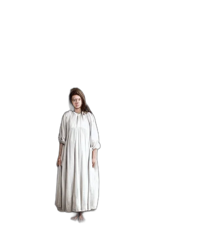 dress, jacket, creature, staff transparent PNG cut-out