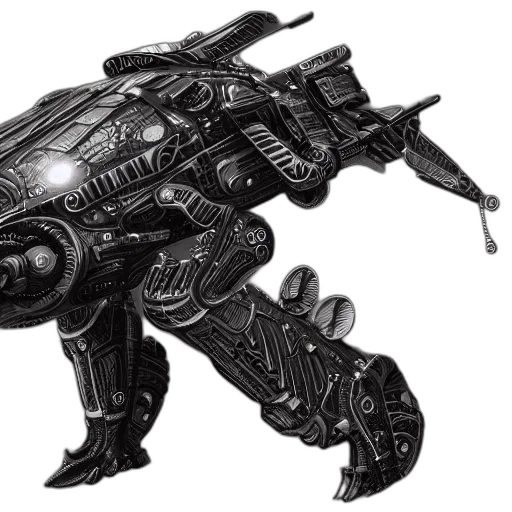 robot, weapon, dragon, creature transparent PNG cut-out