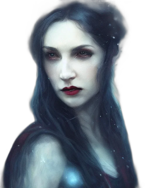 face, fantasy art, concept art, watercolor transparent PNG cut-out