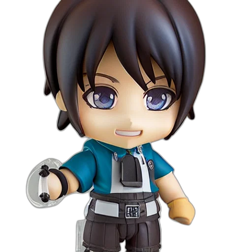 3d render, jim, carry, nendoroid transparent PNG cut-out