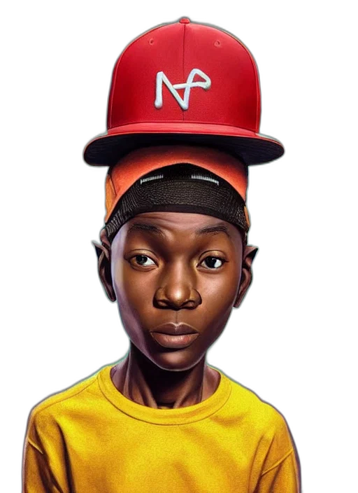 face, hat, photorealistic, cartoon transparent PNG cut-out
